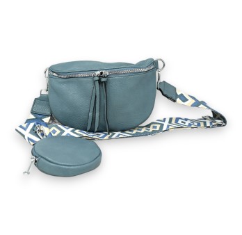 Sac banane bandoulière bleu jeans