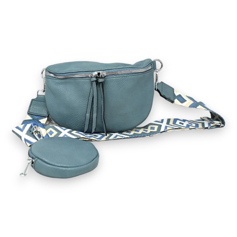 Sac banane bandoulière bleu jeans