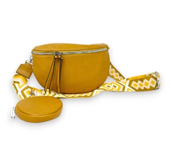 Sac banane bandoulière moutarde