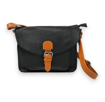 Sac cartable bandoulière noir