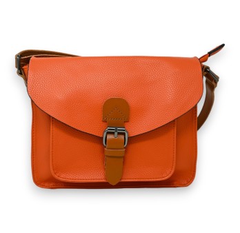Sac cartable bandoulière orange