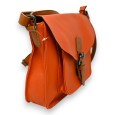 Sac cartable bandoulière orange