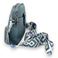 Sac bandoulière compact bleu jeans