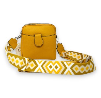 Sac bandoulière compacte moutarde