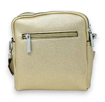 Sac bandoulière compacte doré