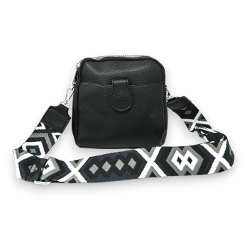 Sac bandoulière compacte noir