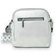 Sac bandoulière compacte argenté