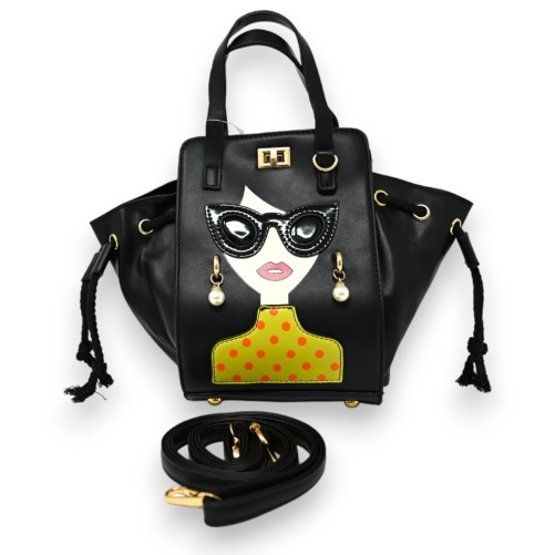 Petit sac original style haute couture noir