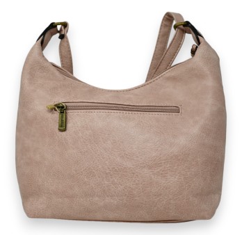 Sac bandoulière double poches rose