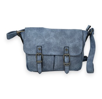 Sac cartable bleu jeans