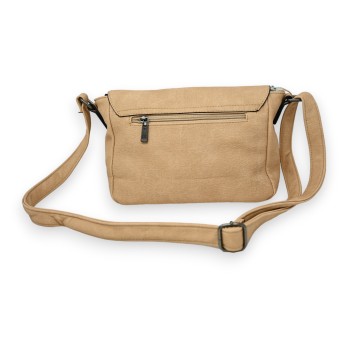 Sac cartable camel clair