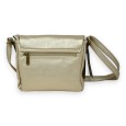 Sac bandoulière cartable doré