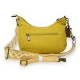 Sac bandoulière velours moutarde