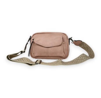 Sac bandoulière rectangle rose