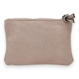 Porte monnaie tissu doux brillant rose étoile