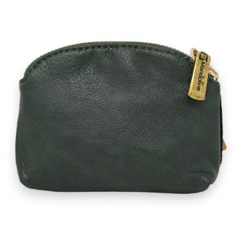 Porte monnaie patchwork vert bouteille