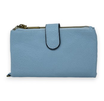 Portefeuille compagnon bleu ciel