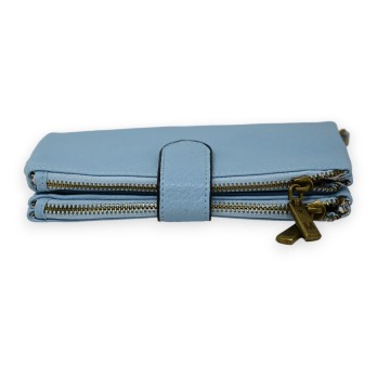 Portefeuille compagnon bleu ciel