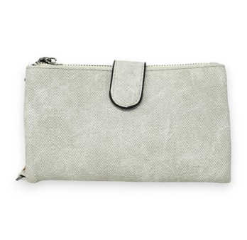 Portefeuille compagnon gris clair délavé