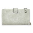 Portefeuille compagnon gris clair délavé