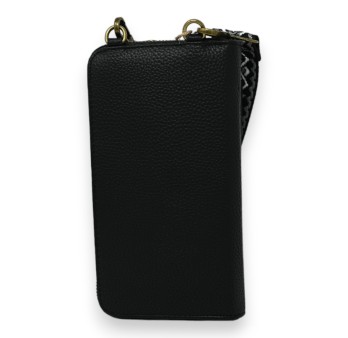 Pochette bandoulière téléphone et portefeuille noir