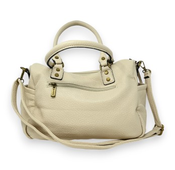 Sac à main beige synthétique