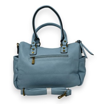 Sac à main synthétique bleu jeans