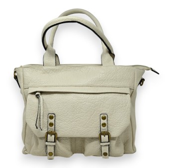 Sac à main chic multi poches beige