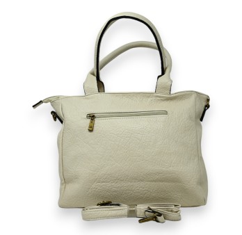 Sac à main chic multi poches beige