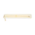 Bracelet acier doré médaillon rond étoile ajourée