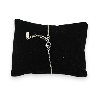 Bracelet acier argenté 2 étoiles