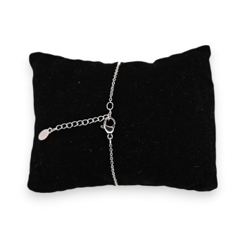 Bracelet acier argenté menotte