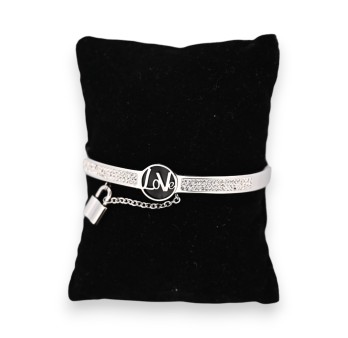 Bracelet jonc acier argenté LOVE