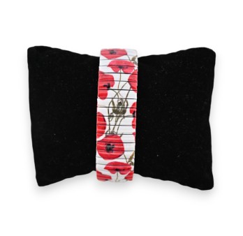 Montre élastique coquelicot