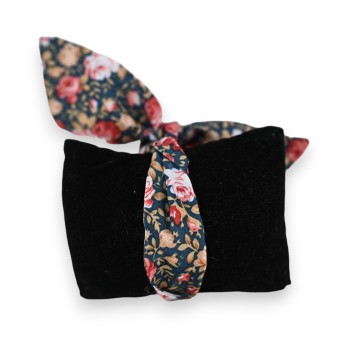 Montre bracelet tissu imprimé floral tendance