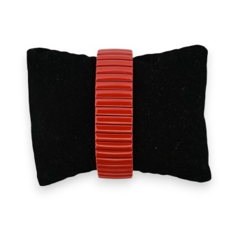 Montre élastique uni rouge