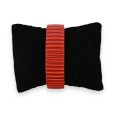 Montre élastique uni rouge