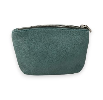 Porte monnaie synthétique vert bouteille