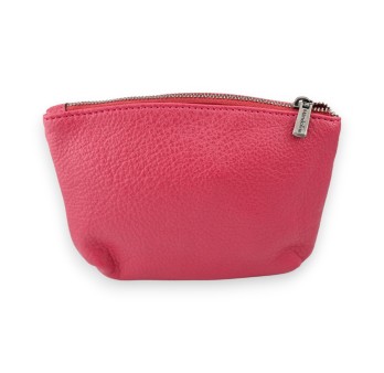 Porte monnaie synthétique framboise