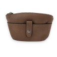 Porte monnaie synthétique taupe