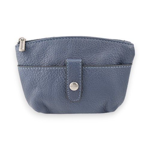 Porte monnaie synthétique bleu marine