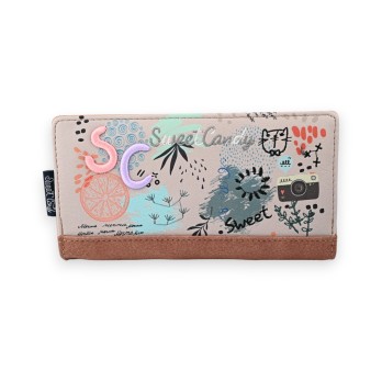 Porte feuille sweet candy rose