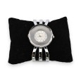 Montre bracelet fantaisie argenté cadran miroir