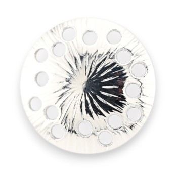 Broche aimantée licorne nuances bleues