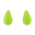Boucles d'oreilles goutte vert anis