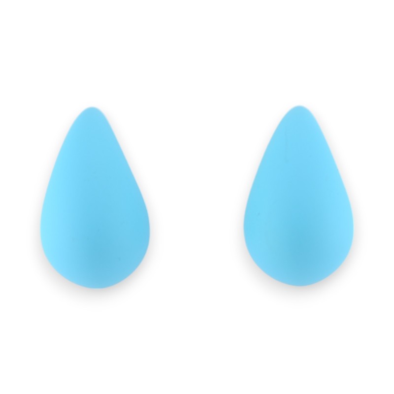 Boucles d'oreilles goutte turquoise