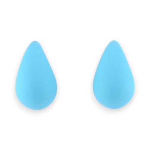 Boucles d'oreilles goutte turquoise