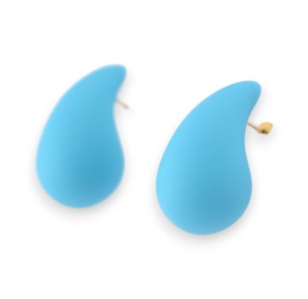 Boucles d'oreilles goutte turquoise