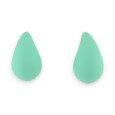 Boucles d'oreilles goutte vert menthe