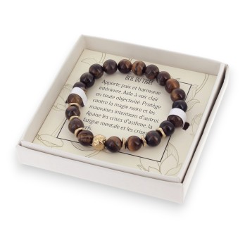 bracelet oeil de tigre avec boite Lolilota